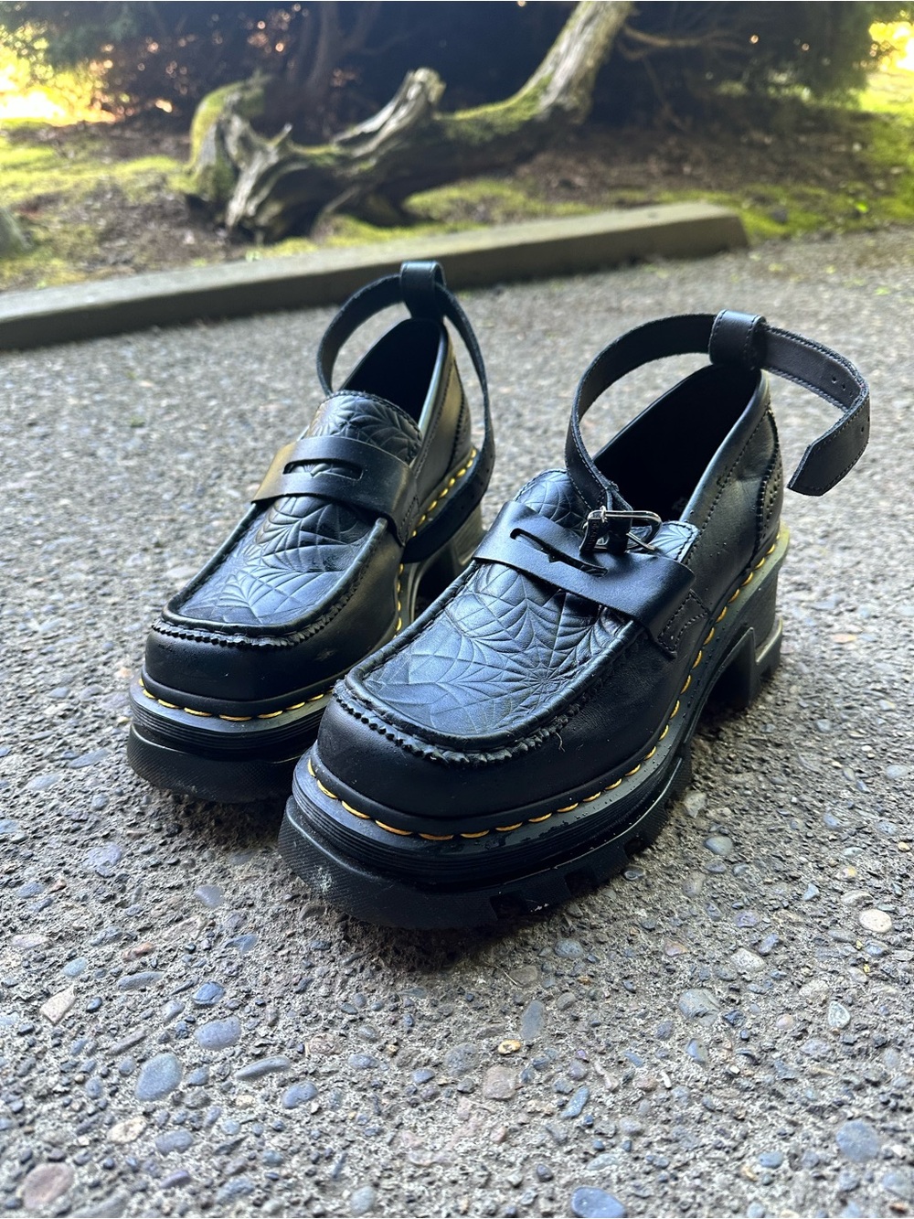 Dr. Martens x Wednesday Platform Mary Jane Black Clogs - Picture 3 of 4